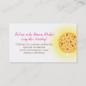 魔法ベーキングアフリカンアメリカンフェアリークッキーベーカリー 名刺 (裏面)