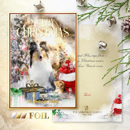 魔法ペッツクリスマスブルーメルレコリー&キットン –  箔シーズンカード