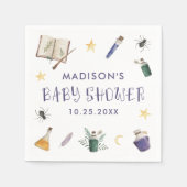 魔法ポーションお洒落ハロウィーンベイビーシャワー スタンダードカクテルナプキン (正面)