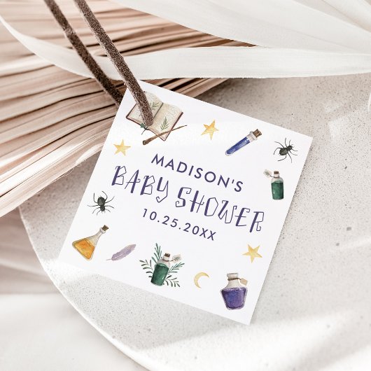 魔法ポーションお洒落ハロウィーンベイビーシャワー フェイバータグ