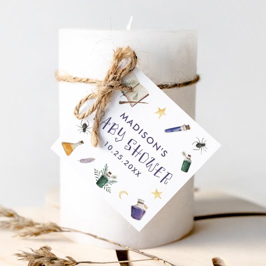 魔法ポーションお洒落ハロウィーンベイビーシャワー フェイバータグ