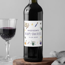 魔法ポーションお洒落ハロウィーンベイビーシャワー ワインラベル