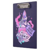 魔法ポーションかわいいピンクハロウィンポーションボトル クリップボード (左)