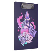 魔法ポーションかわいいピンクハロウィンポーションボトル クリップボード (右)