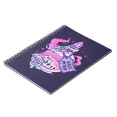 魔法ポーションかわいいピンクハロウィンポーションボトル ノートブック (左側)