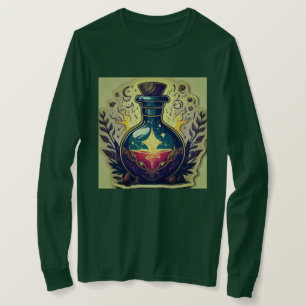 魔法ポーションボトルステッカーデザイン Tシャツ