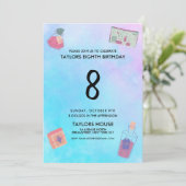 魔法ポーション水彩8thバースデーパーティー 招待状 (スタンド正面)