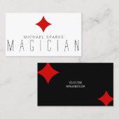 魔法マジシモダンャンカードトランプのポーカーエンターテイメント 名刺 (正面/裏面)