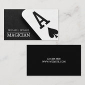 魔法マジシモダンャンカードトランプのポーカーエンターテイメント 名刺 (正面/裏面)