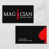 魔法マジシモダンャンカードトランプのポーカーエンターテイメント 名刺 (正面/裏面)