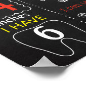 魔法マジシャンアブラカダブラファースト誕生日標識 ポスター (角)