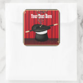 魔法マジシャンカスタムステッカー スクエアシール (バッグ)