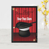 魔法マジシャンカスタム挨拶 カード (黄色い花)