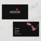 魔法マジシャンカードトランプのポーカートリックエンターテイメント 名刺 (正面/裏面)