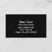 魔法マジシャンカードトランプのポーカートリックエンターテイメント 名刺 (裏面)