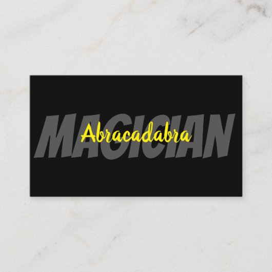 魔法マジシャンカードトランプのポーカートリックエンターテイメント 名刺 (正面)