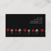 魔法マジシャンカードトランプのポーカートリックエンターテイメント 名刺 (裏面)