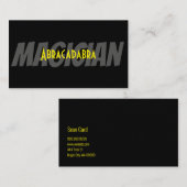 魔法マジシャンカードトランプのポーカートリックエンターテイメント 名刺 (正面/裏面)