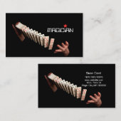 魔法マジシャンカードトランプのポーカートリックエンターテイメント 名刺 (正面/裏面)