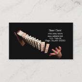 魔法マジシャンカードトランプのポーカートリックエンターテイメント 名刺 (裏面)