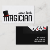 魔法マジシャンカードトリックトランプのポーカーチップエンターテイメント 名刺 (正面/裏面)