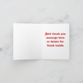 魔法マジシャン誕生日サンキューノートカード サンキューカード (内部)