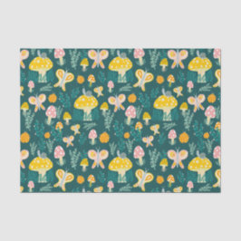 魔法マッシュルームかわいい蝶カタツムリ 薄葉紙