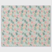 魔法マッシュルームの森のパターン ラッピングペーパー (フラット)