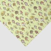 魔法マッシュルームの水の色の森パターン 薄葉紙 (詳細)