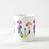 魔法マッシュルームの水彩 コーヒーマグカップ (中央)