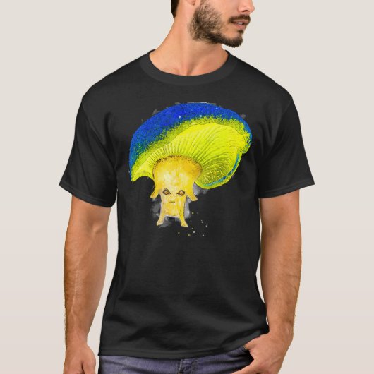 魔法マッシュルームの蒸汗白熱［赤熱］光を放つ菌 Tシャツ (正面)