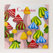 魔法マッシュルームカテドラルサンダー_コーブ ジグソーパズル (縦)