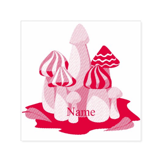 魔法マッシュルームカテドラルサンダー_コーブ セルフインキングスタンプ (デザイン)