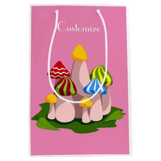 魔法マッシュルームカテドラルサンダー_コーブ ミディアムペーパーバッグ (正面)