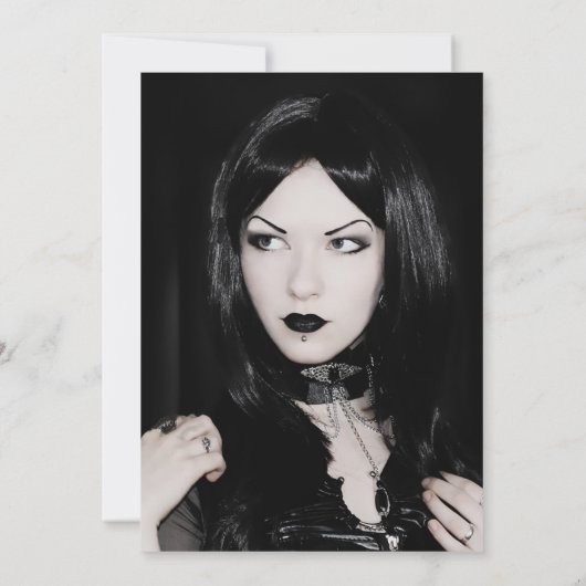 魔法マッシュルームクリスタルムーンガーデン誕生日 招待状 (裏面)