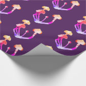 魔法マッシュルーム水彩画 ラッピングペーパー (角)