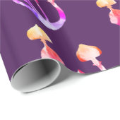 魔法マッシュルーム水彩画 ラッピングペーパー (ロールコーナー)