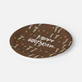 魔法マッシュルーム種水彩画 ペーパープレート (アングル)