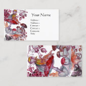 魔法マッシュルーム赤白ファンタジー 名刺 (正面/裏面)