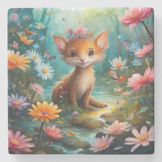 魔法マッシュルーム ストーンコースター (正面)