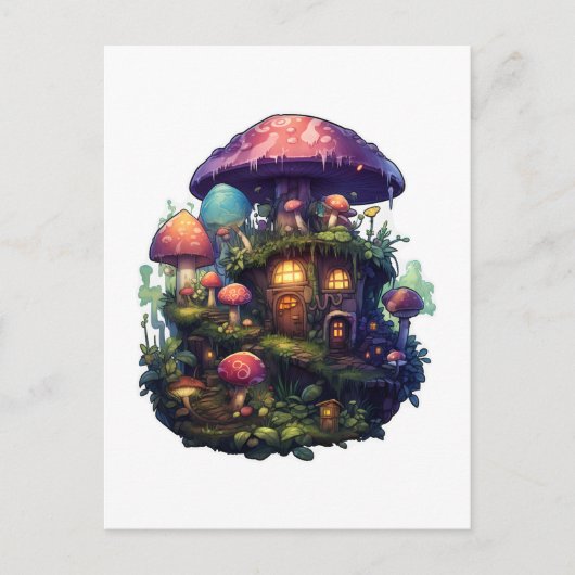 魔法マッシュルーム ポストカード (正面)