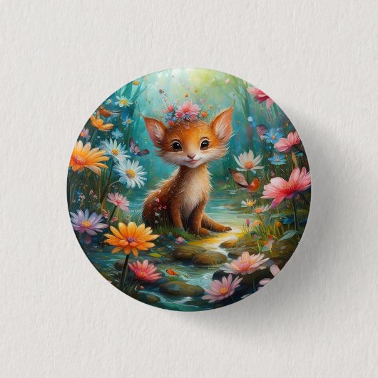 魔法マッシュルーム 缶バッジ (正面)