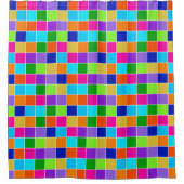 魔法マーチェッカーカ シャワーカーテン (正面)