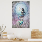 魔法マーメイドウォーターカラーポスター（モリー・ハリソン） ポスター (キッチン)