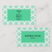魔法ミントとホワイトクローバーパターン 名刺 (正面/裏面)