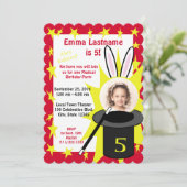 魔法ミー誕生日レッド 招待状 (スタンド正面)