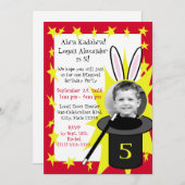 魔法ミー誕生日 招待状 (正面/裏面)