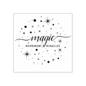 魔法メリメント&ミラクル | Stars Falling Snow ラバースタンプ (インプリント)