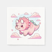 魔法モダンの恐竜の赤ちゃんシャワー スタンダードカクテルナプキン (正面)