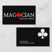 魔法モダンマジシャンカードトランプのポーカーエンターテイメント 名刺 (正面/裏面)